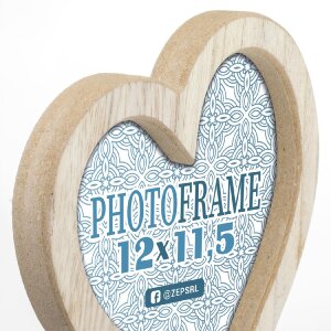 ZEP galleria fotografica in legno Frida 3 foto 12x11,5 cm cuore 13x40 cm