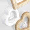 Galleria fotografica in legno ZEP nobile 2 foto 6,5x6,5 cm 7x7 cm cuore 8x31 cm