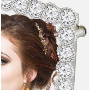 Cornice per foto ZEP Metall Amleto 10x15 cm con strass eleganti