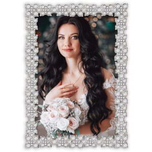 ZEP portaritratti in metallo Rossini 13x18 cm argento con...