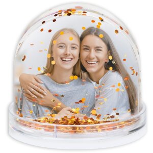 ZEP sfera glitter Globe Galaxy foto 6,5x6,2 cm oro