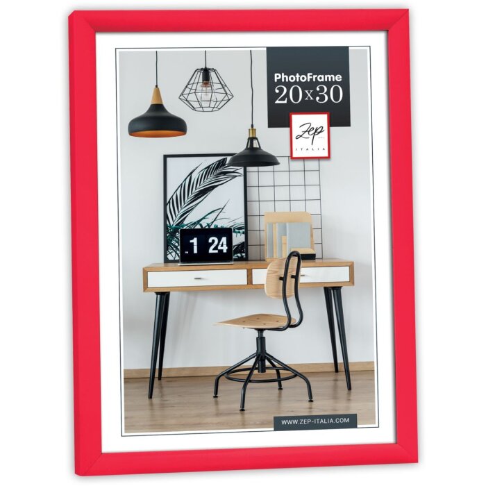 Cornice in plastica ZEP New Easy 10x15 cm rosso