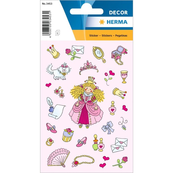 etichette decorative herma principesse i 3 fogli