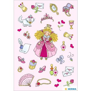 etichette decorative herma principesse i 3 fogli