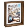 Portafoto in legno ZEP Vittel marrone 13x18 cm e 15x20 cm vetro float