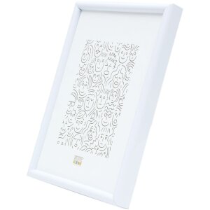 Deknudt S011S1 cornice per quadri bianca tinta unita 29,7x42 cm plastica