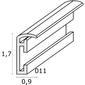 Deknudt S011S1 cornice per quadri bianca tinta unita 29,7x42 cm plastica