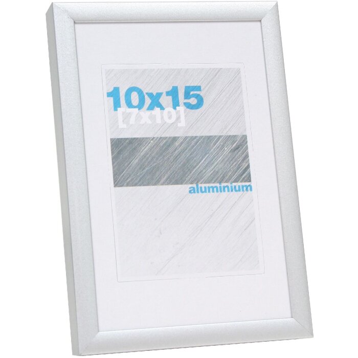 Deknudt S024D1 Cornice in alluminio argento 10x15 cm
