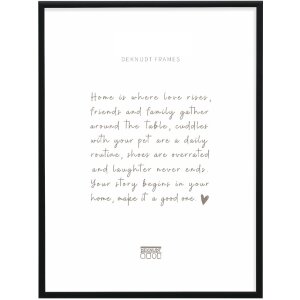 Cornice Deknudt S027K2 29,7x42 cm nero alluminio vetro...