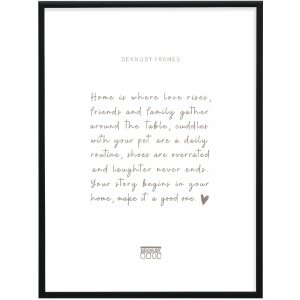 Cornice Deknudt S027K2 29,7x42 cm nero alluminio vetro chiaro