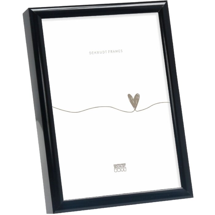 Cornice Deknudt S027S2 alluminio nero lucido 20x30 cm