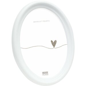 Deknudt S100F1 Cornice ovale bianca 10x15cm Cornice in...