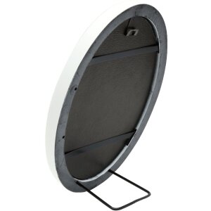 Deknudt S100F1 Cornice ovale bianca 13x18 cm plastica vetro chiaro 1,7 cm modanatura