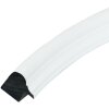 Deknudt S100F1 Cornice ovale bianca 13x18 cm plastica vetro chiaro 1,7 cm modanatura