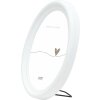 Deknudt S100F1 Cornice ovale bianca 13x18 cm plastica vetro chiaro 1,7 cm modanatura