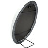 Deknudt S100F1 Cornice ovale bianca 18x24 cm in plastica