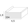 Deknudt S334PA Barra per barella + cunei in legno naturale 28 cm