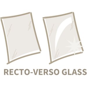 Cornice per quadri Deknudt S350A1 in vetro Recto Verso...