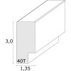 Pacchetto di montaggio Deknudt S40T DKbond 13,0 x 13,0 cm