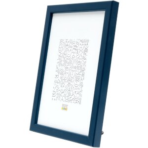Deknudt S41JL6 Cornice di legno blu 29,7x42 cm - Elegante cornice per foto