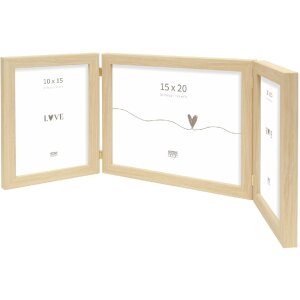 Deknudt S43AH1 Cornice multipla natura per foto 10x15 cm e 15x20 cm