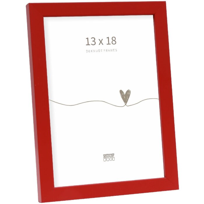 Deknudt S43AK4 Cornice di legno liscia rossa 13x18 cm