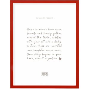 Cornice Deknudt S43AK4 tinta unita rosso 18x24cm legno