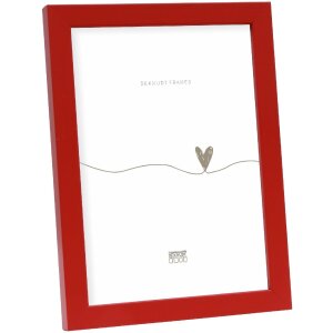 Deknudt S43AK4 cornice tinta unita rossa 20x28 cm legno