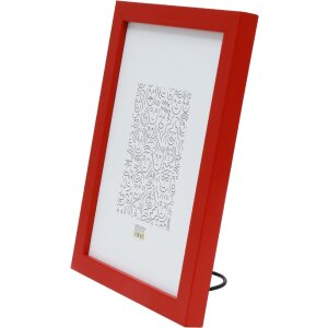 Deknudt S43AK4 cornice tinta unita rossa 20x28 cm legno