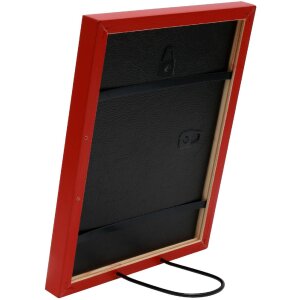 Deknudt S43AK4 cornice tinta unita rossa 20x28 cm legno