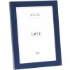 Cornice Deknudt S43AM6 tinta unita blu 10x15 cm legno