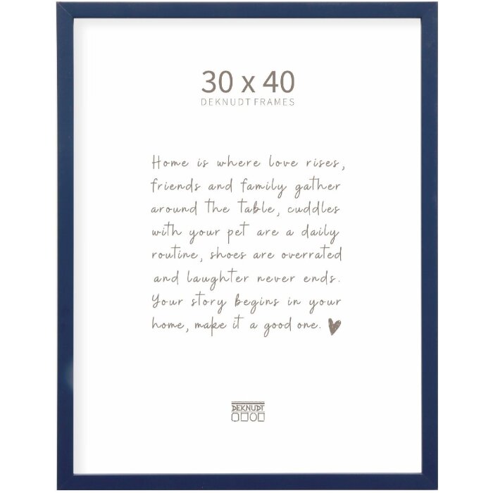 Cornice per foto Deknudt S43AM6 in legno Blu 30x40cm