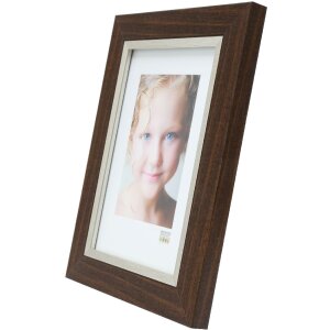 Deknudt S45VH3 Cornice marrone bordo argento 29,7x42 cm Plastica
