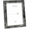 Deknudt S45YE2 Cornice in legno nero bordo argento 15x20cm