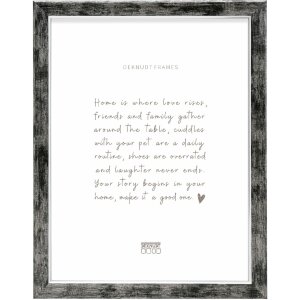 Deknudt S45YE2 Cornice di legno nero argento 18x24 cm