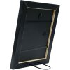 Deknudt S45YE2 Cornice di legno nera con bordo argentato 40x50 cm