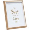 Deknudt S46WG4 cornice natura/bordo bianco passe-partout 15x20 cm