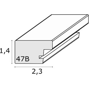 Deknudt S47BB2 cornice oro/nero 15x15 cm plastica