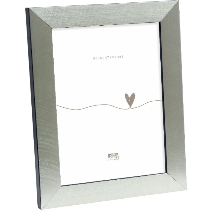 Cornice Deknudt S47BE2 argento/nero 10x15 cm