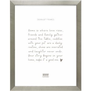 Cornice Deknudt S47BE2 color argento bordo nero 13x13 cm