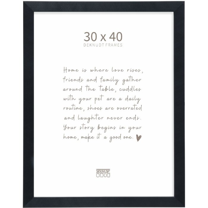 Deknudt S47BK2 Cornice nera 30x40 cm Plastica