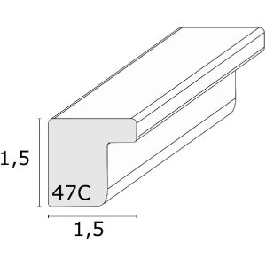 Deknudt S47CJ3 cornice per quadri in rovere massiccio scuro 24x30 cm