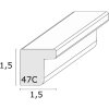 Deknudt S47CJ3 cornice per quadri in rovere massiccio scuro 24x30 cm