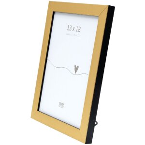 Cornice Deknudt S47EB2 oro con bordo nero 18x24cm