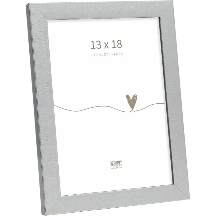 Cornice Deknudt S47EE2 argento/bordo nero 13x18 cm