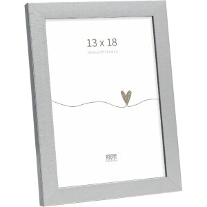 Cornice Deknudt S47EE2 argento/bordo nero 13x18 cm