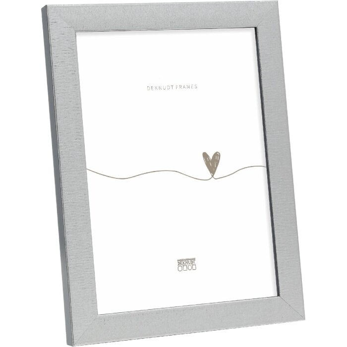 Cornice Deknudt S47EE2 colore argento/bordo nero 15x20 cm