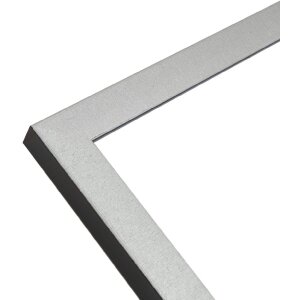 Deknudt S47EE2 Cornice per quadri colore argento bordo nero 18x24 cm
