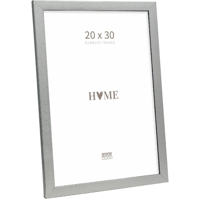 Cornice Deknudt S47EE2 colore argento bordo nero 20x30 cm