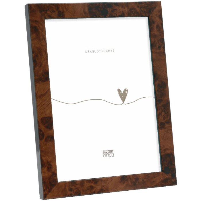 Deknudt S47EG1 Cornice Colore radica scuro Bordo nero 10x15 cm